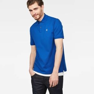G-Star Raw XL Men’s Polo 100% Organic Cotton Blue